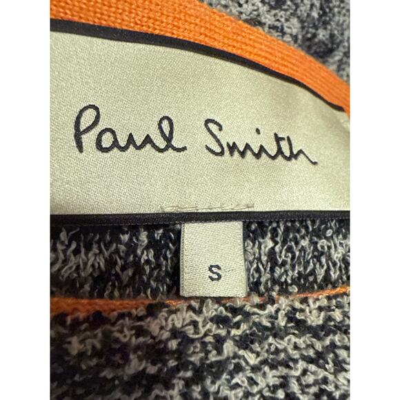 Paul Smith Gray Silk Wool Knit Short Sleeve Midi Maxi A-Line Sweater Dress Sz S - Picture 4 of 5